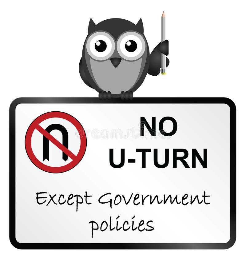 u-turn-monochrome-government-policy-sign-isolated-white-background-41056262